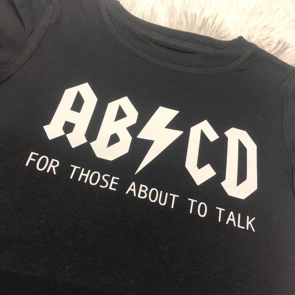 AC/DC OR ABCD Onesie